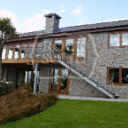 Killiney dry stone granite house facing